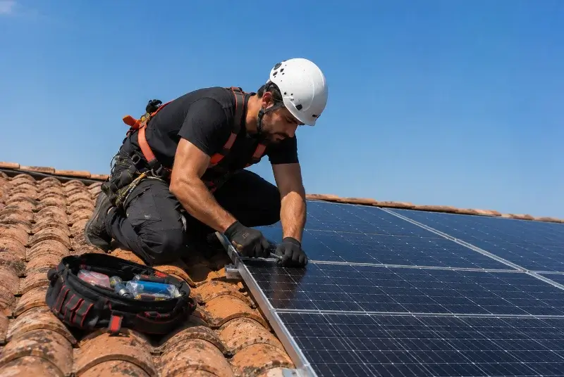 Maintenance et monitoring de panneaux solaires à Saint-Laurent-sur-Sèvre